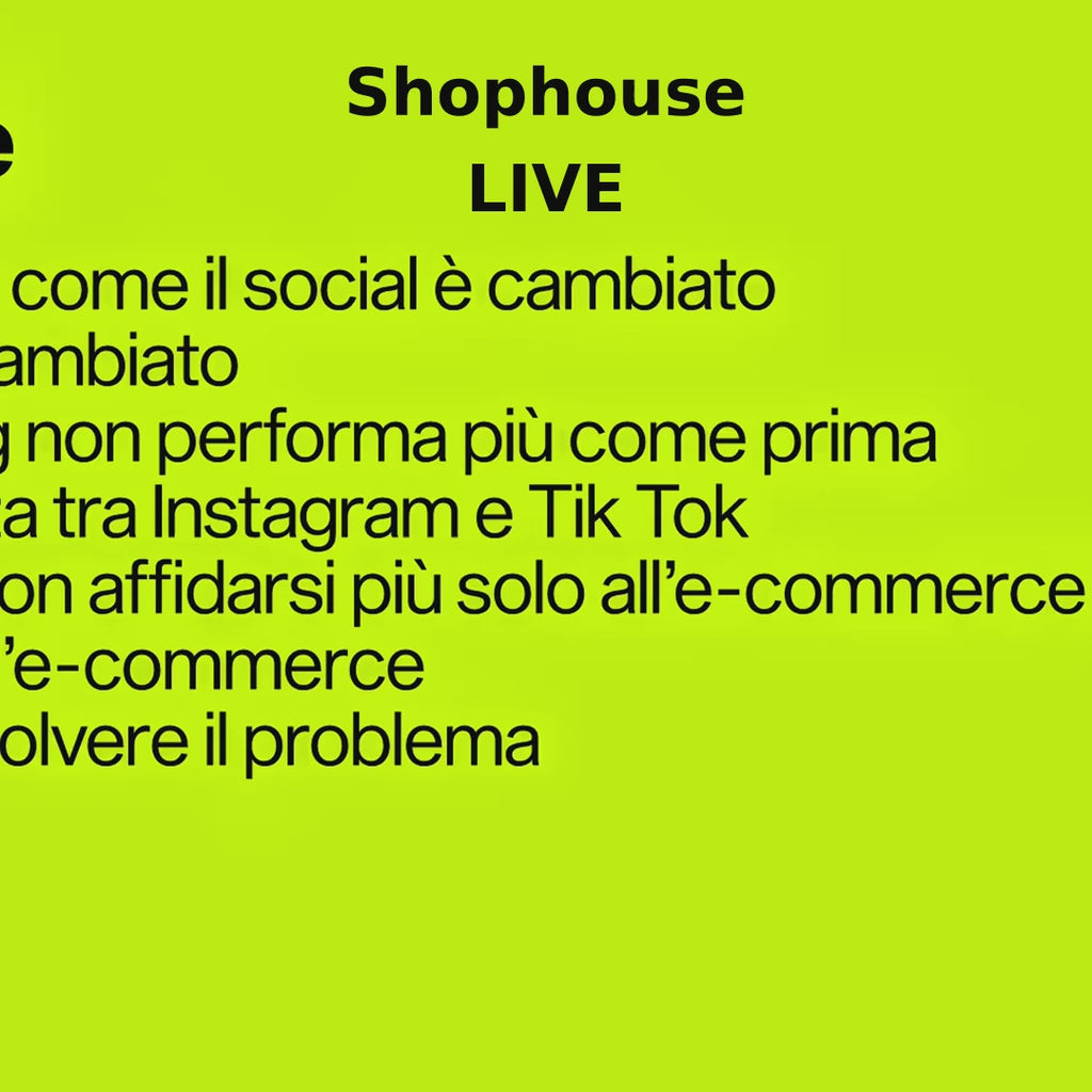 METODO L.I.V.E. Corso #1: Oltre l'E-Commerce: Masterclass di Live Selling su TikTok